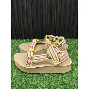 Size 5  - Teva Midform Universal Woven Womens Walking Sandals Yellow 1171870/CNZ